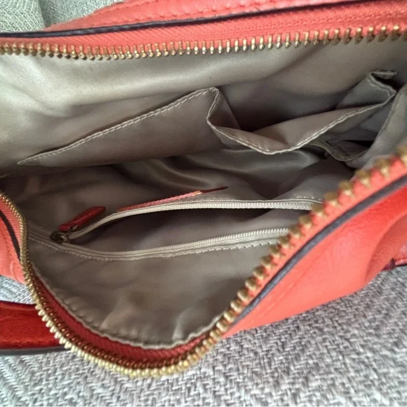 Coach Kristin orange vintage Woven Leather Shoulder Bag - Picture 8 of 9